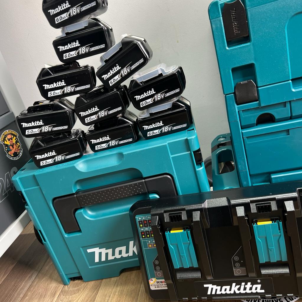 Mega Makita Battery, Chargers  Storage Bundle Power Tool Competitions  Win Vans  Power Tools