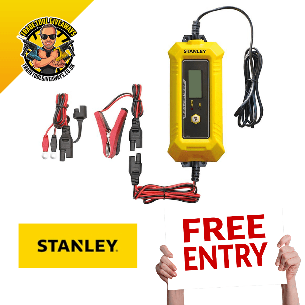 Free - Stanley 6-12v Battery Charger - Trade Tool Giveaways