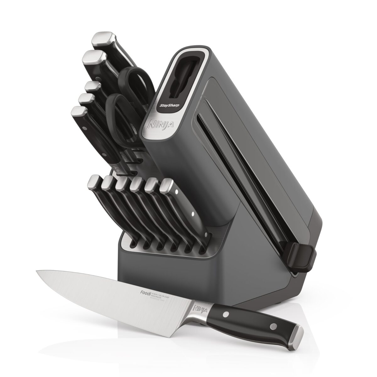 Ninja StaySharp Deluxe 14pc Knife Block With Integrated Sharpener - Image 2