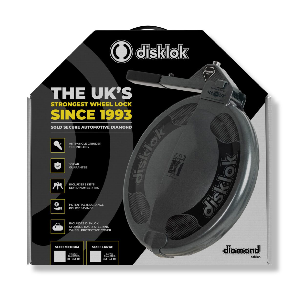 Auto Draw - Disklok Diamond Edition Steering Wheel Lock - Image 7