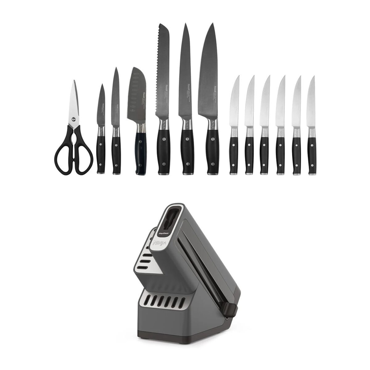 Ninja StaySharp Deluxe 14pc Knife Block With Integrated Sharpener - Image 3